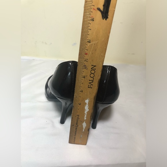 Paprika Chocolate Brown Pointed-Toe Patent leather Women's Pumps - Picture 5 of 5